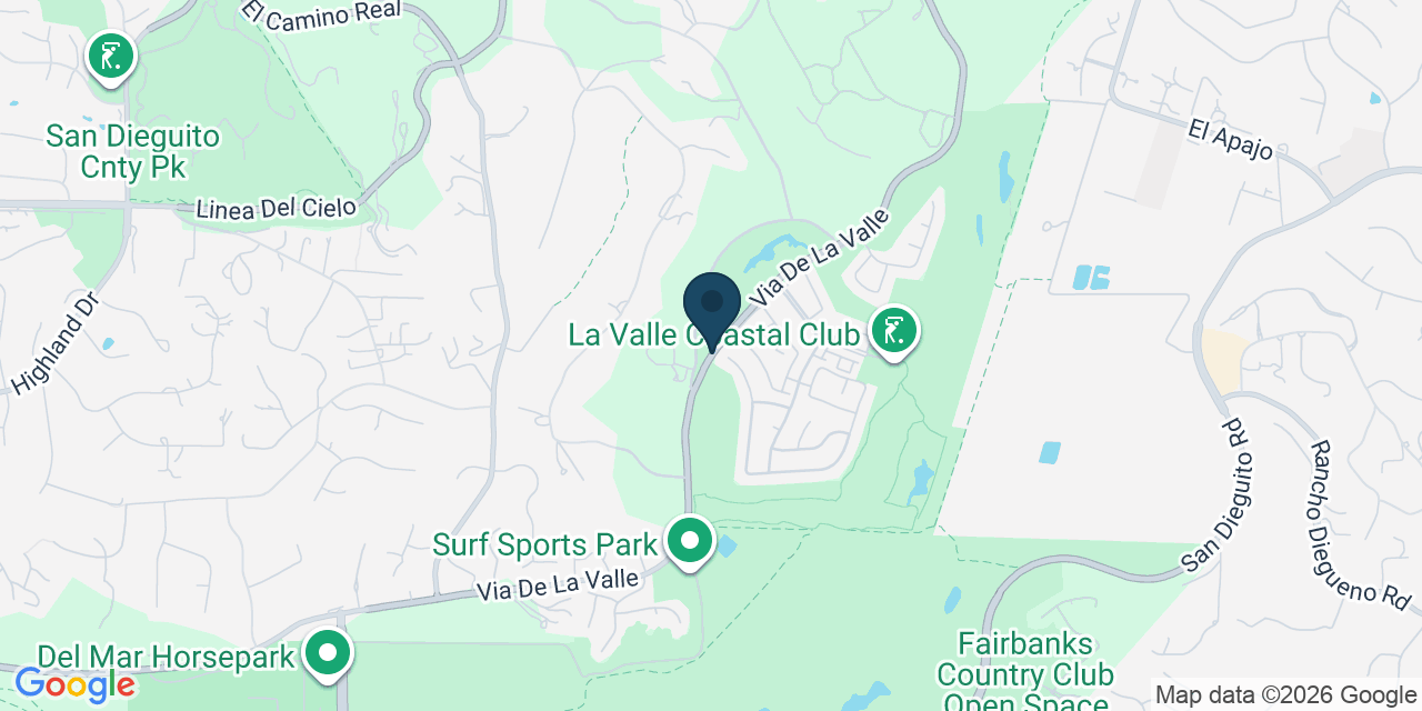 Map showing San Diego County, CA