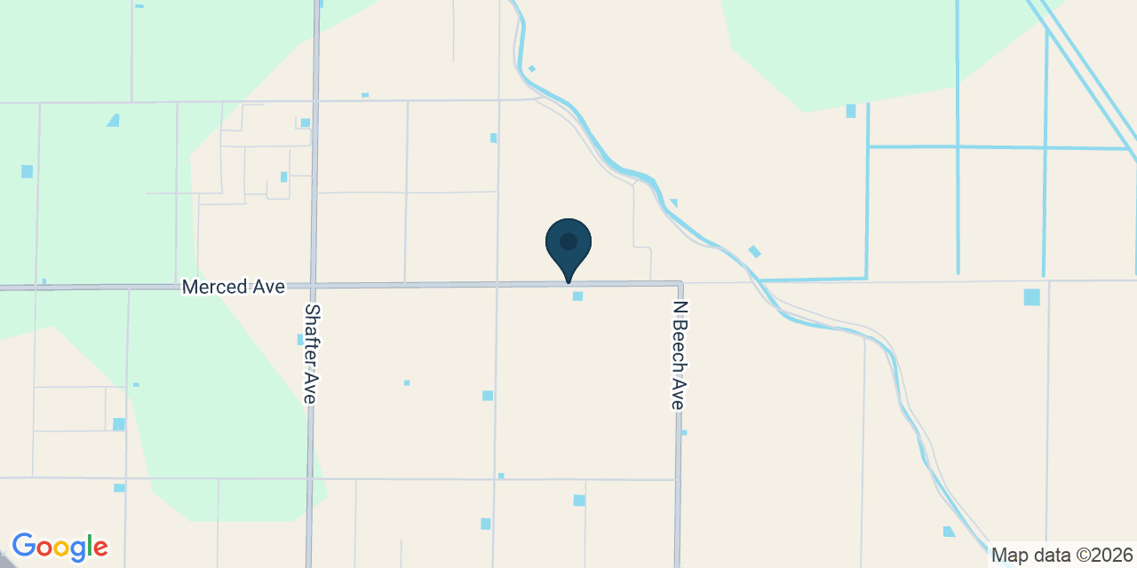 Map showing Kern County, CA