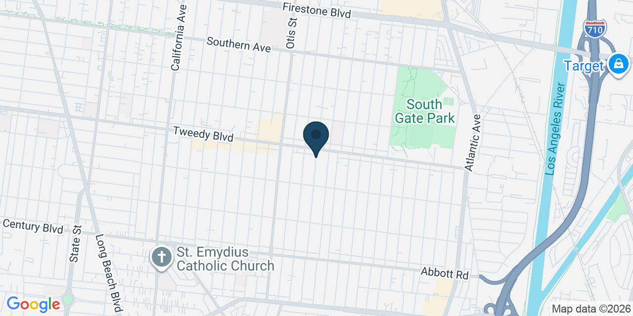 Map showing Los Angeles County, CA