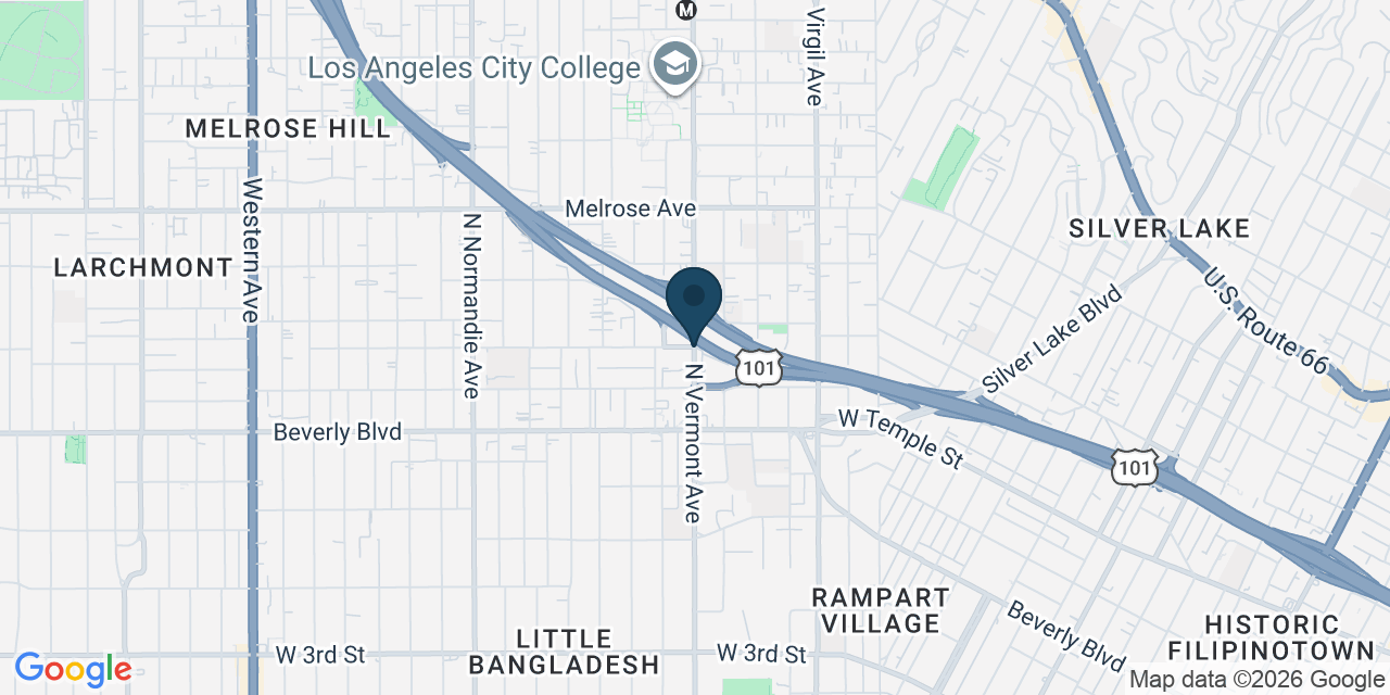 Map showing Los Angeles, Los Angeles County, CA