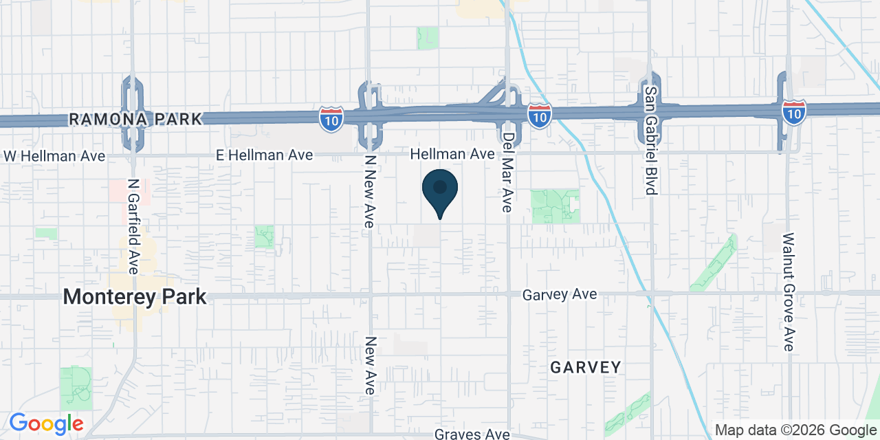 Map showing Los Angeles County, CA