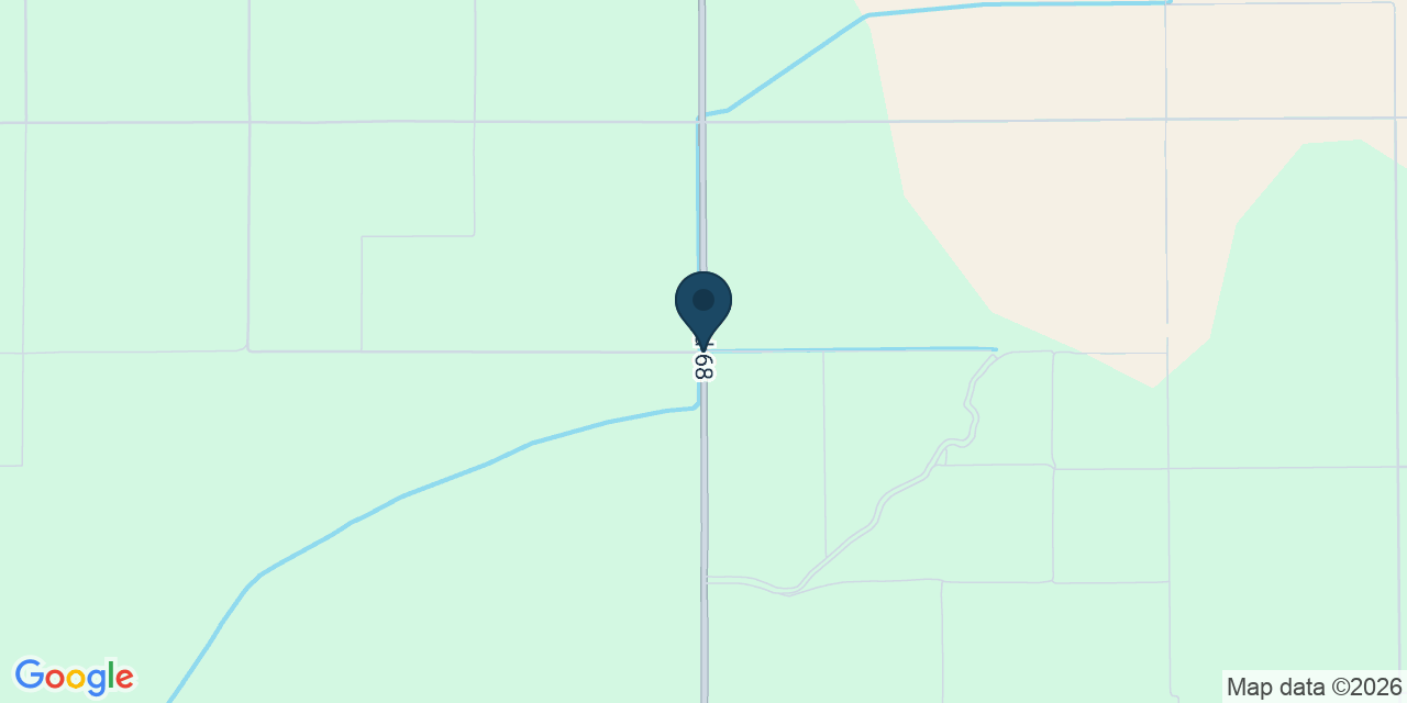Map showing Tulare County, CA