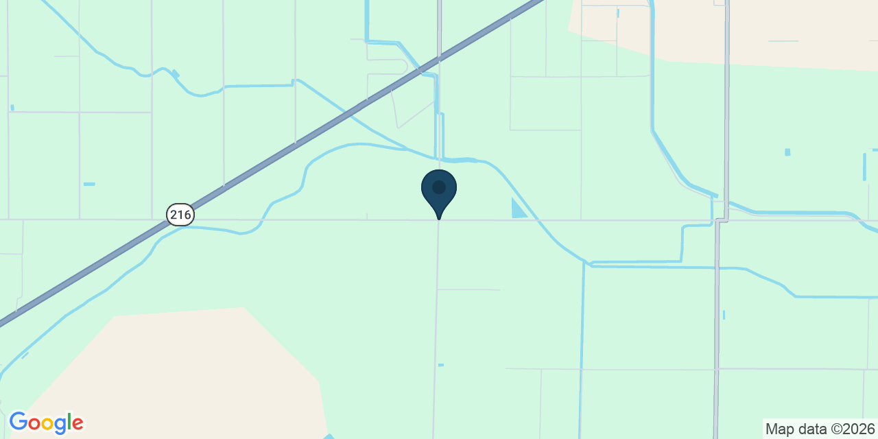 Map showing Tulare County, CA