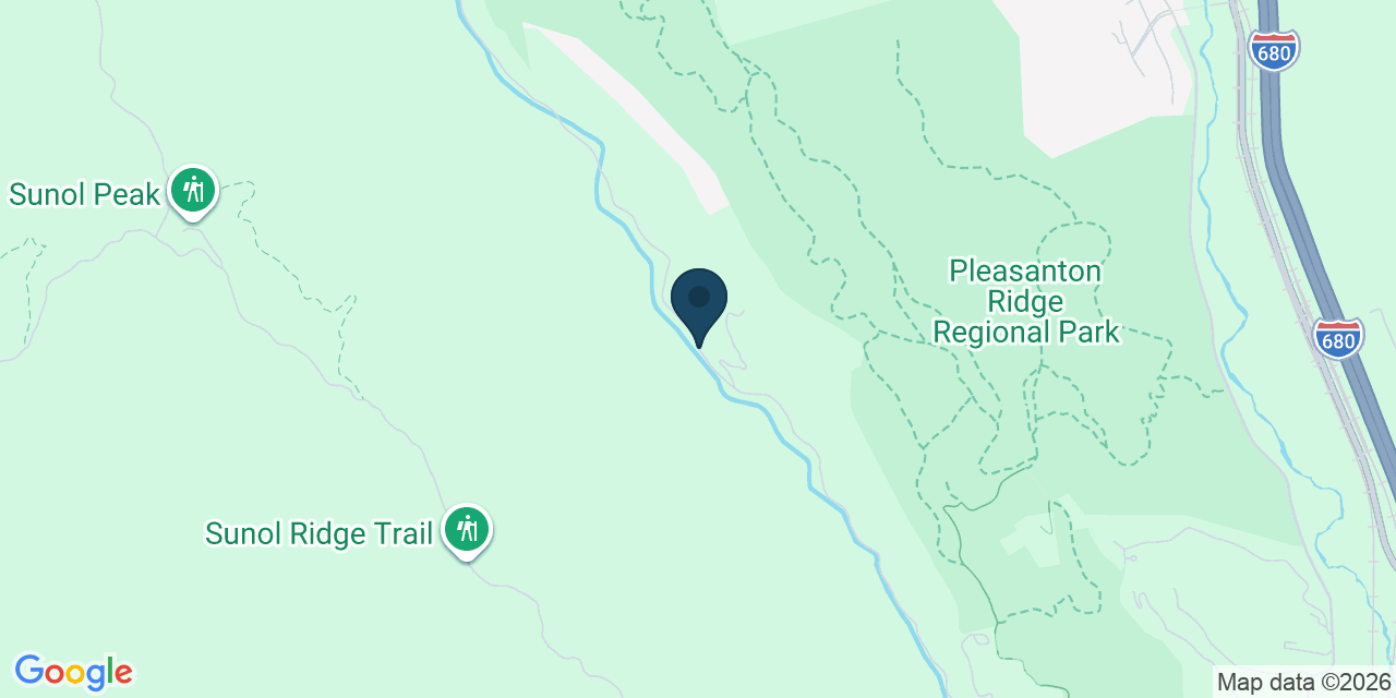 Map showing Sunol, Alameda County, CA