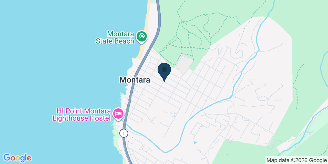 Map showing Montara, San Mateo County, CA