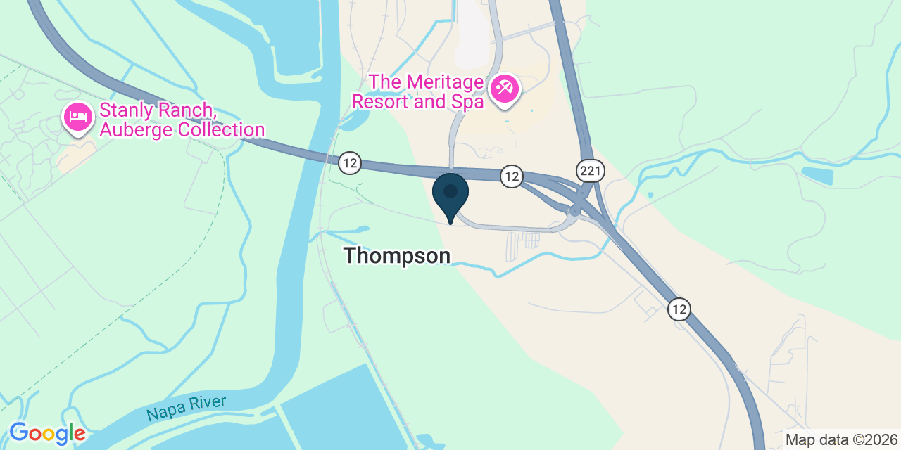 Map showing Napa County, CA