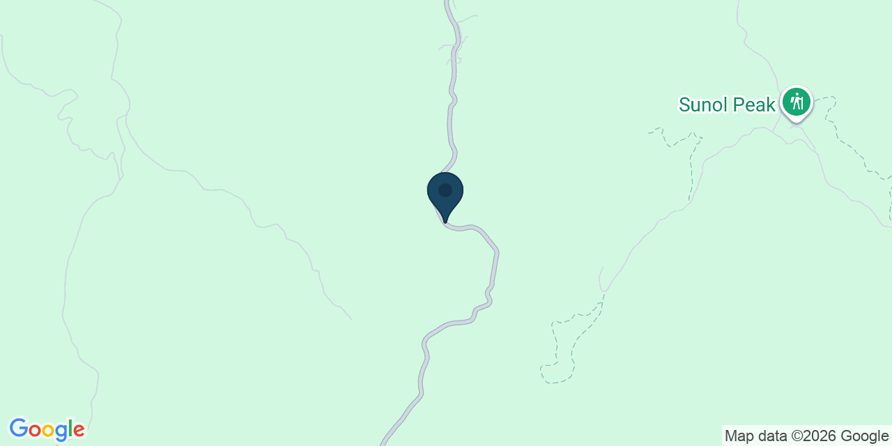 Map showing Sunol, Alameda County, CA