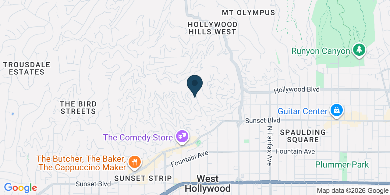 Map showing Los Angeles, Los Angeles County, CA
