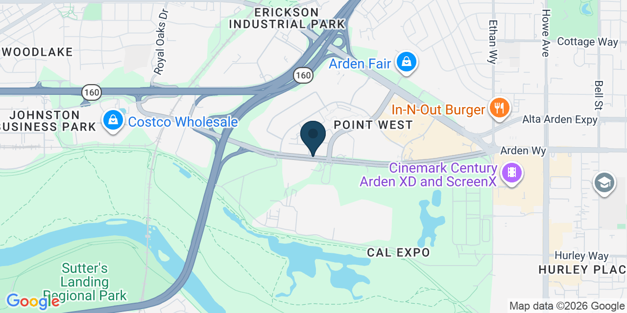 Map showing Sacramento, Sacramento County, CA