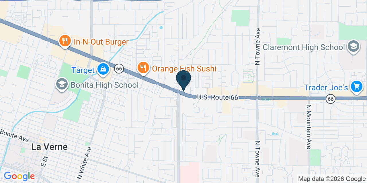 Map showing Pomona, Los Angeles County, CA