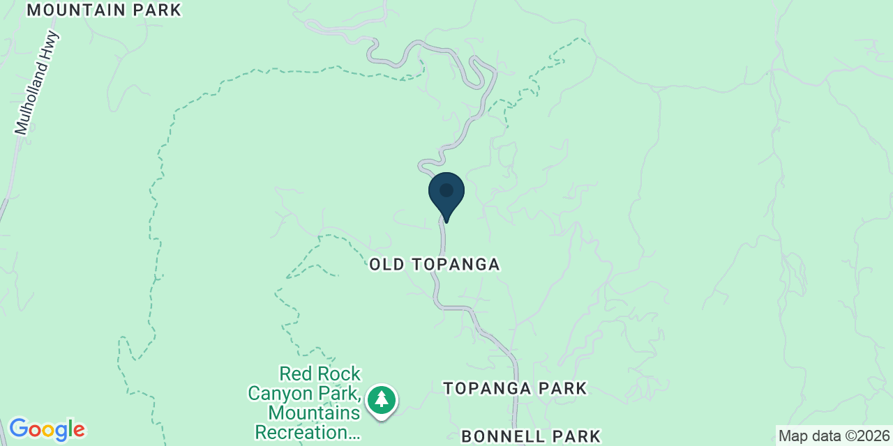 Map showing Topanga, Los Angeles County, CA
