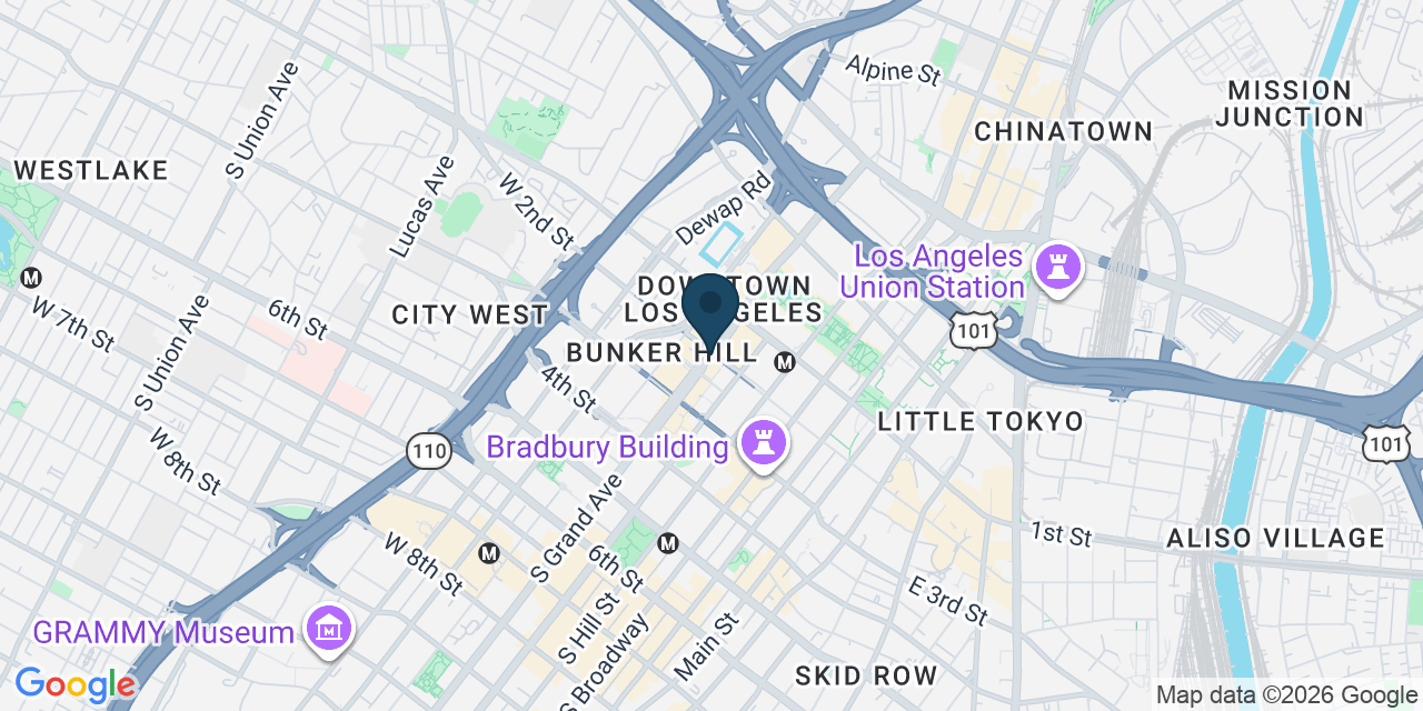 Map showing Los Angeles, Los Angeles County, CA