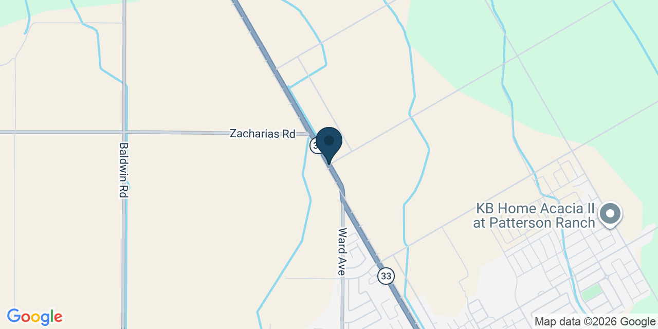 Map showing Patterson, Stanislaus County, CA