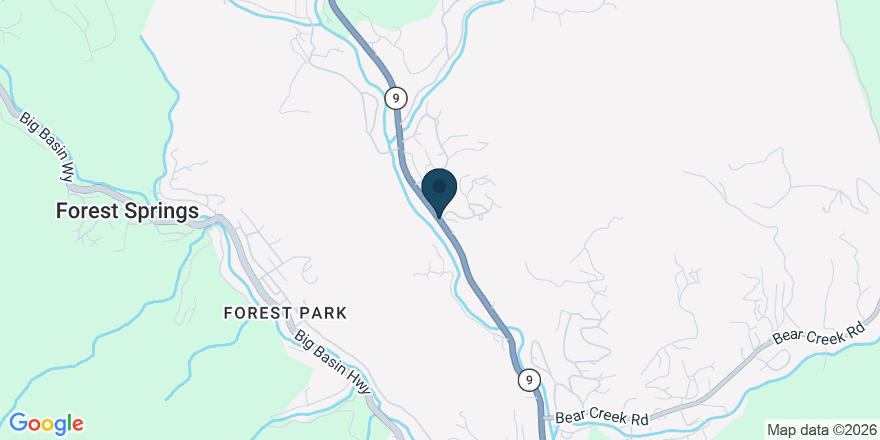 Map showing Boulder Creek, Santa Cruz County, CA