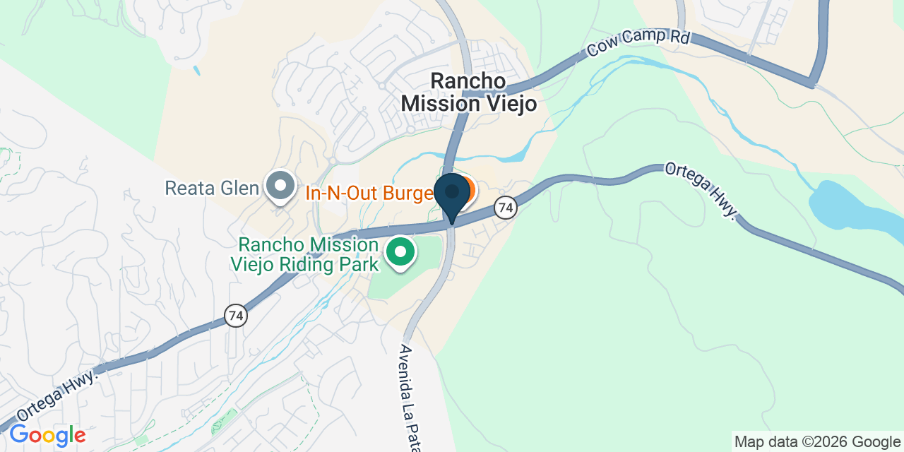 Map showing Rancho Mission Viejo, Orange County, CA