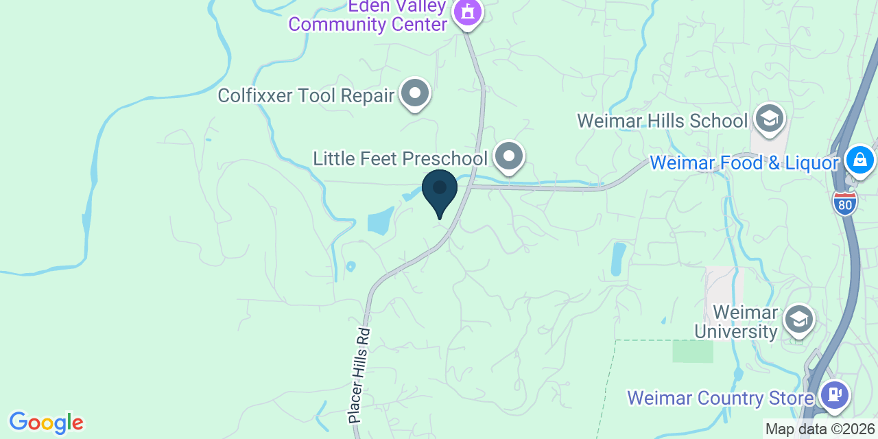 Map showing Colfax, Placer County, CA