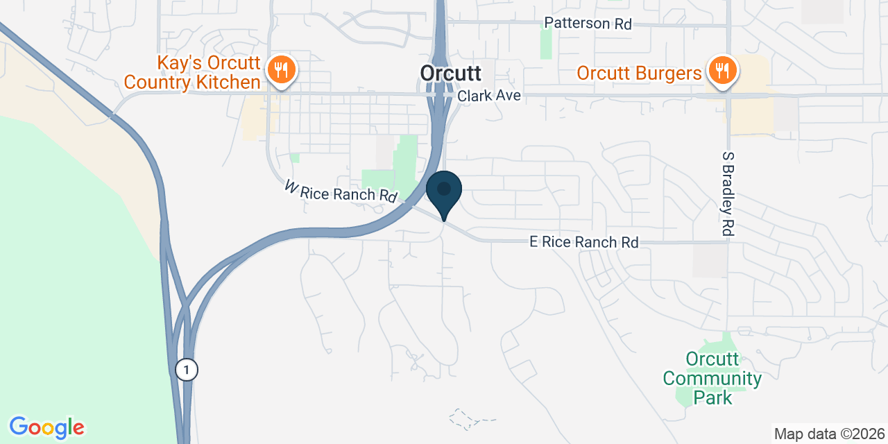 Map showing Orcutt, Santa Barbara County, CA