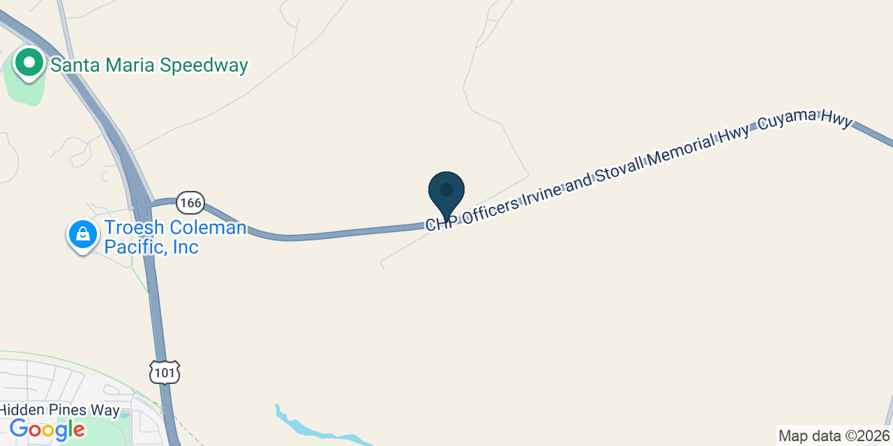 Map showing San Luis Obispo County, CA