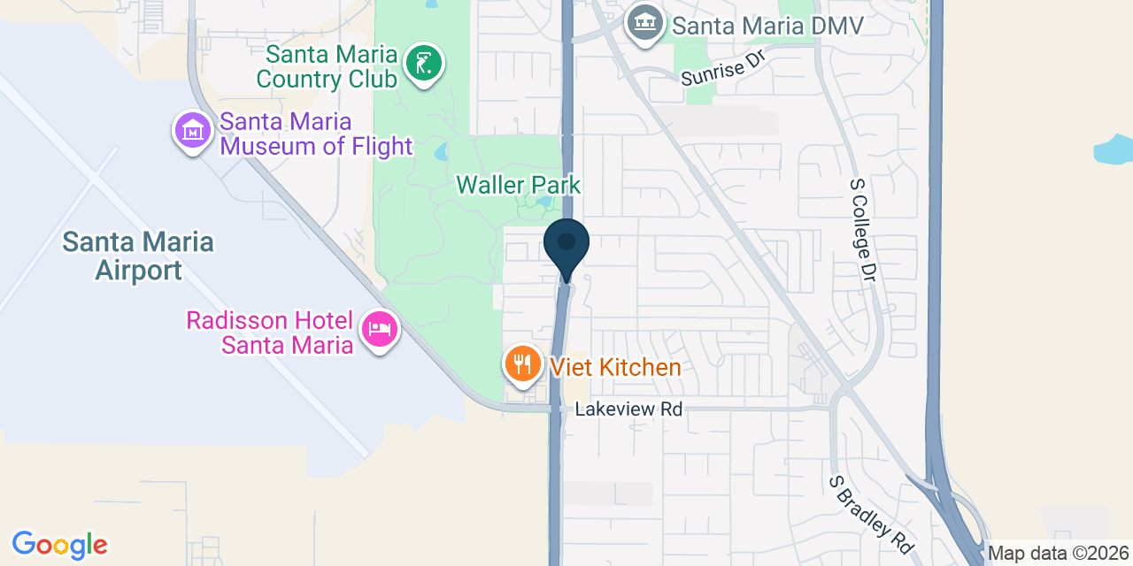 Map showing Orcutt, Santa Barbara County, CA