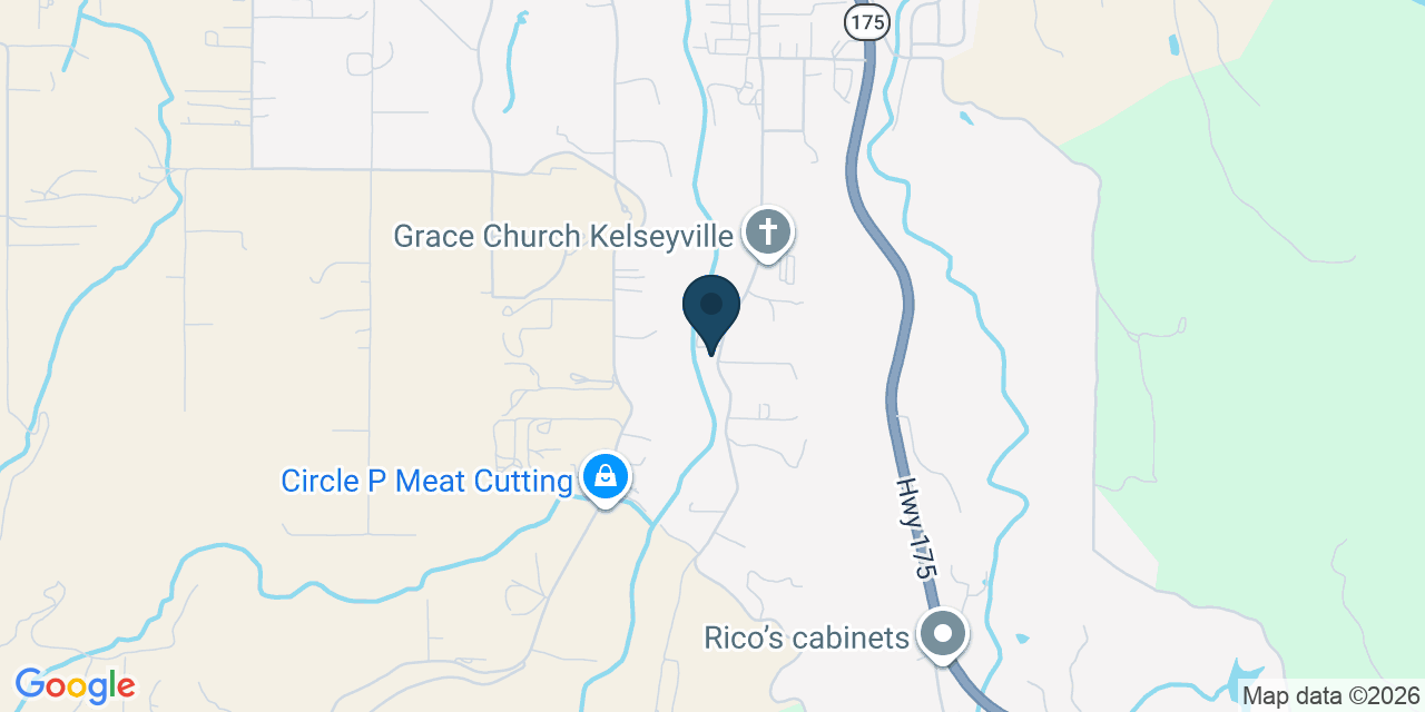 Map showing Kelseyville, Lake County, CA