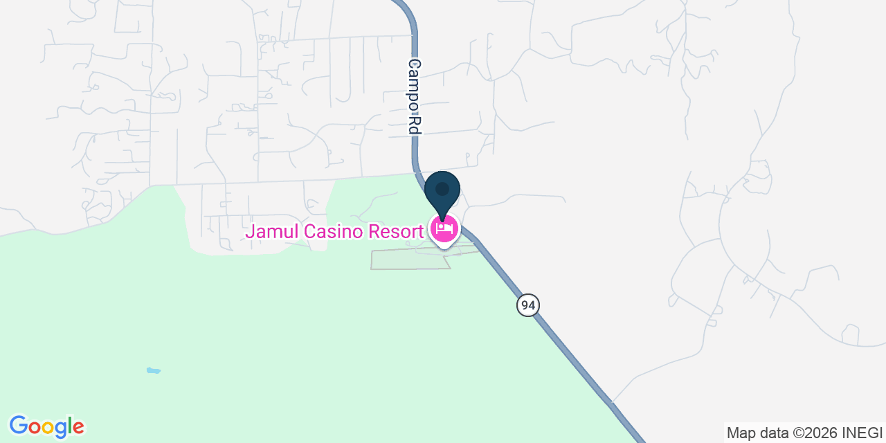 Map showing Jamul, San Diego County, CA