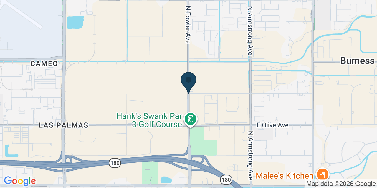 Map showing McLane, Fresno County, CA