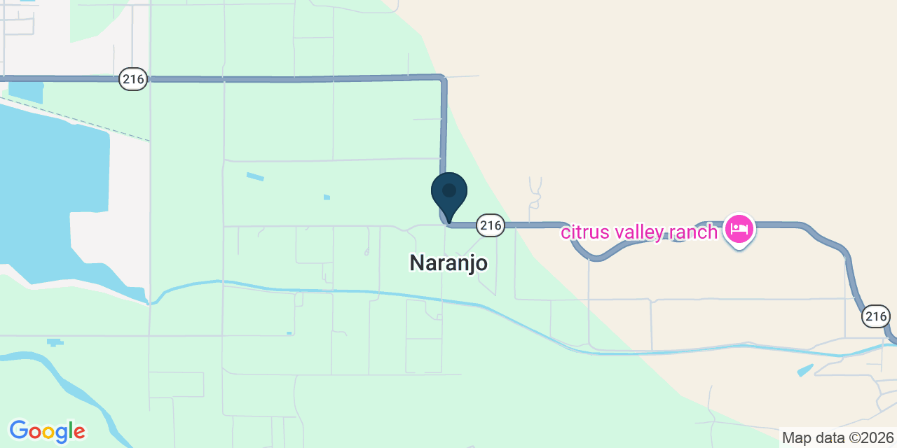 Map showing Tulare County, CA