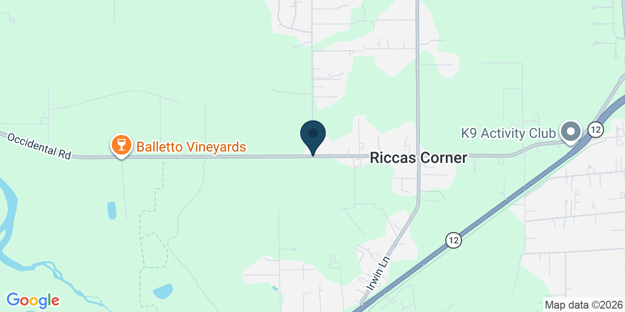Map showing Sonoma County, CA