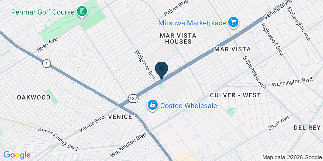 Map showing Los Angeles County, CA