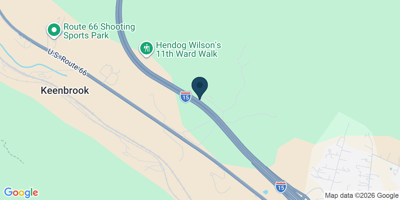 Map showing San Bernardino County, CA