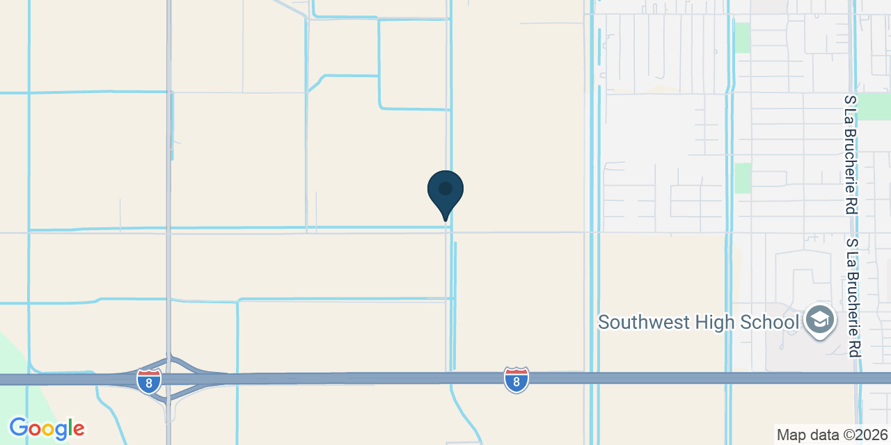 Map showing Imperial County, CA