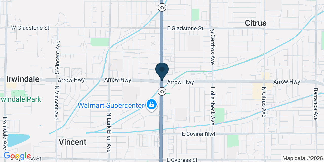 Map showing Los Angeles County, CA