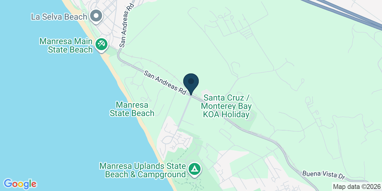Map showing Watsonville, Santa Cruz County, CA