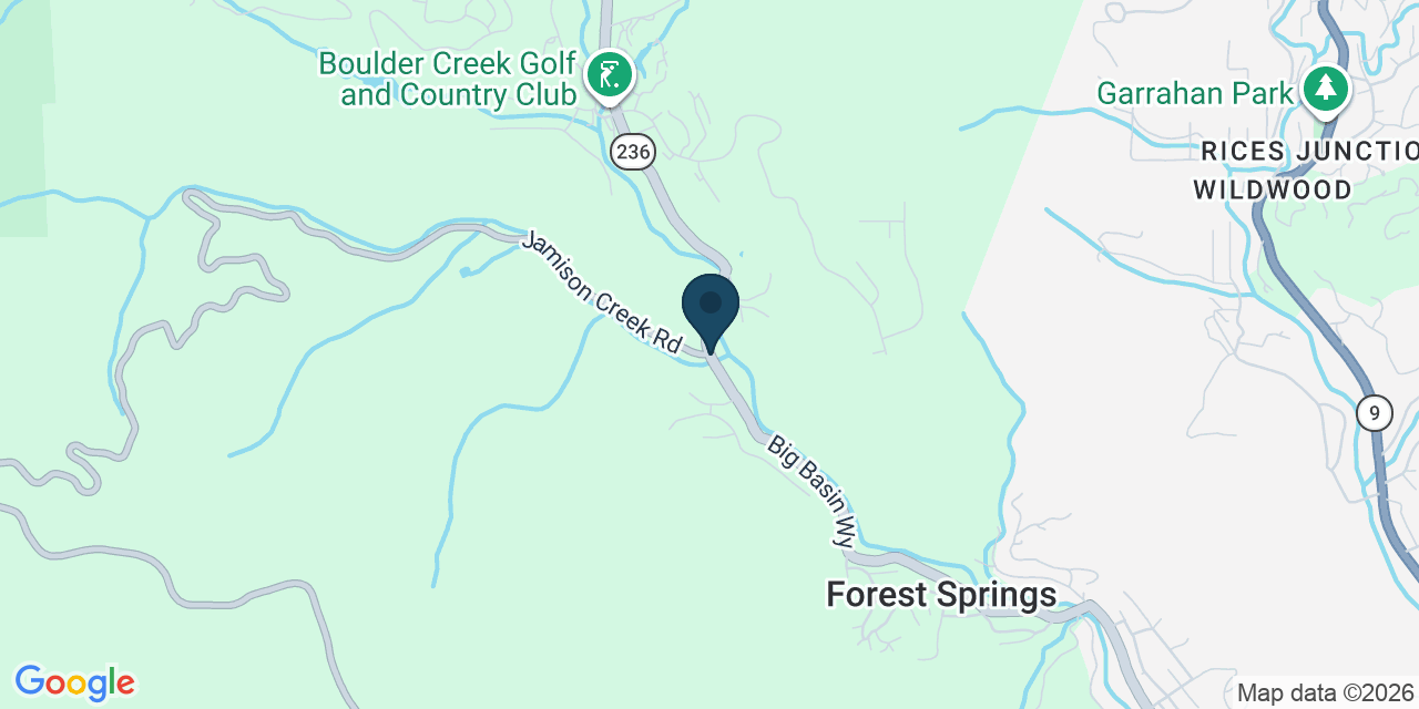 Map showing Santa Cruz County, CA
