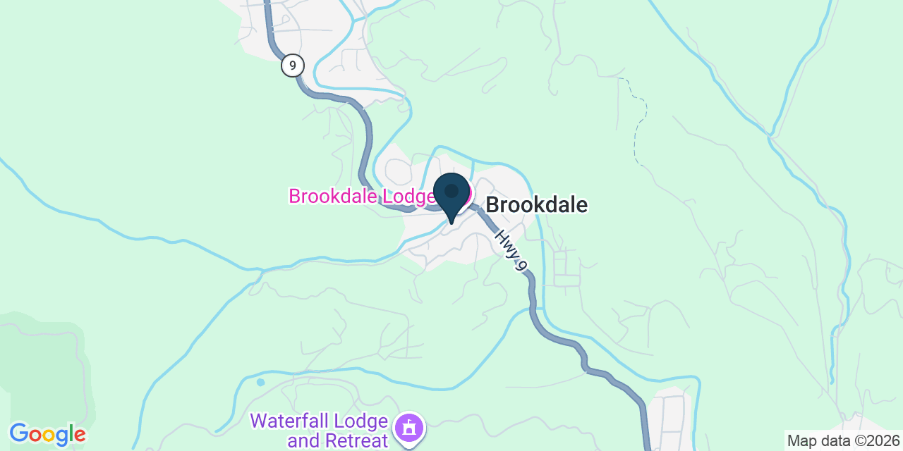 Map showing Brookdale, Santa Cruz County, CA