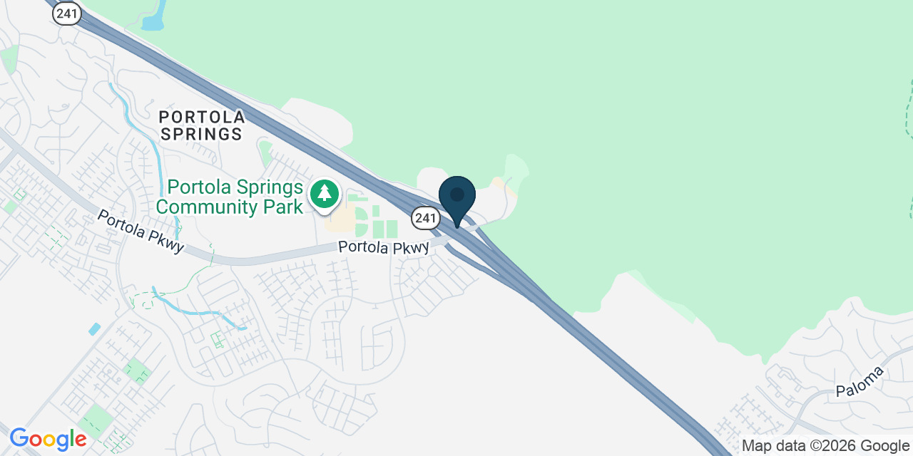Map showing Orange County, CA