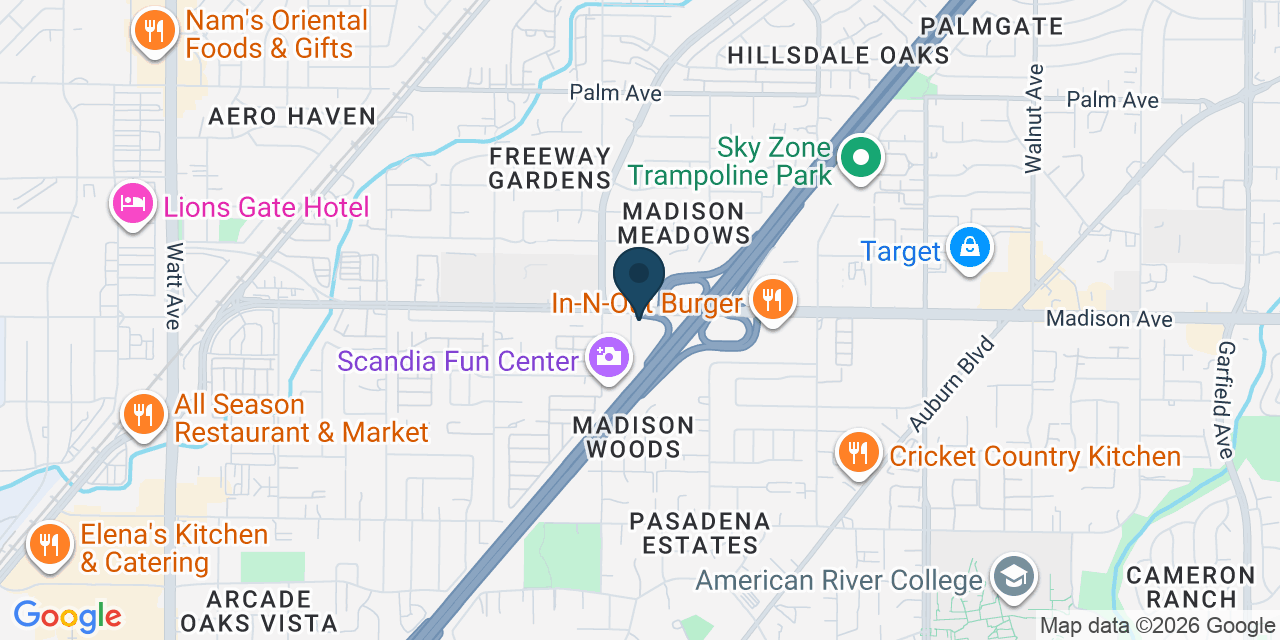 Map showing Sacramento, Sacramento County, CA
