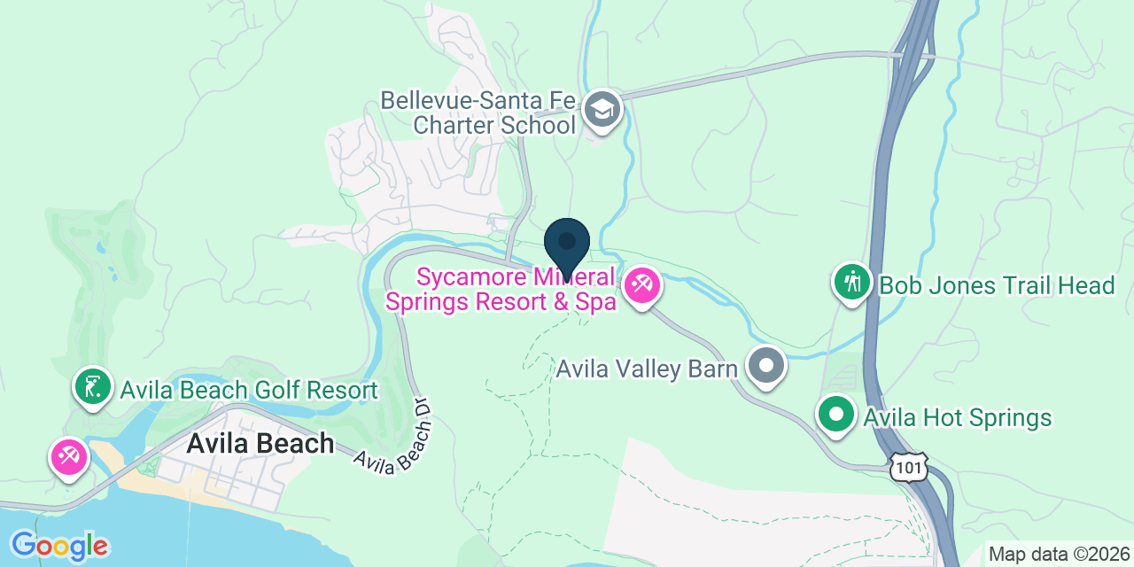 Map showing San Luis Obispo, San Luis Obispo County, CA