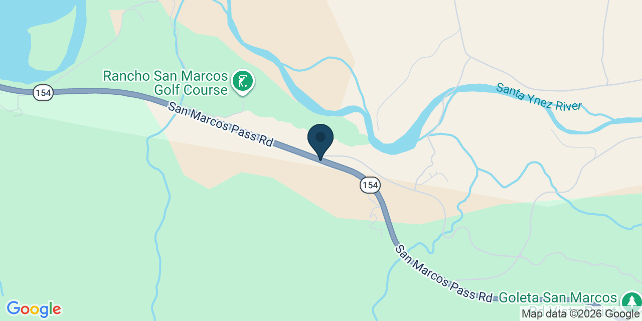Map showing Santa Barbara County, CA