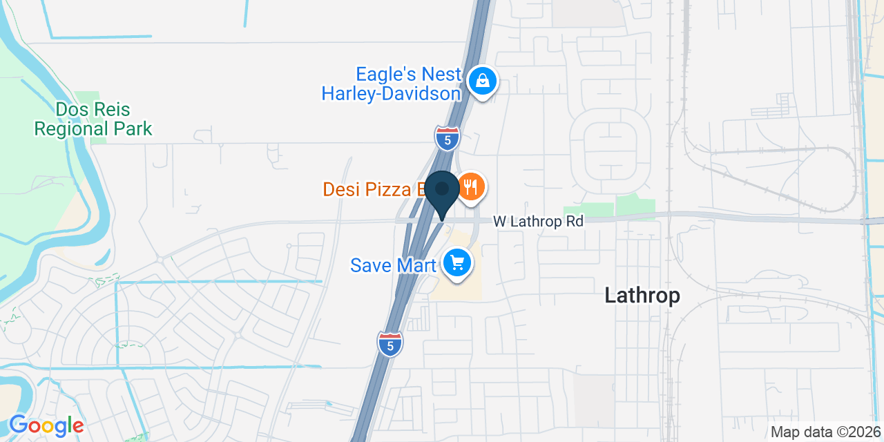 Map showing Lathrop, San Joaquin County, CA
