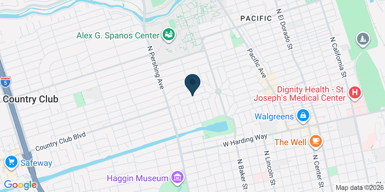 Map showing Stockton, San Joaquin County, CA