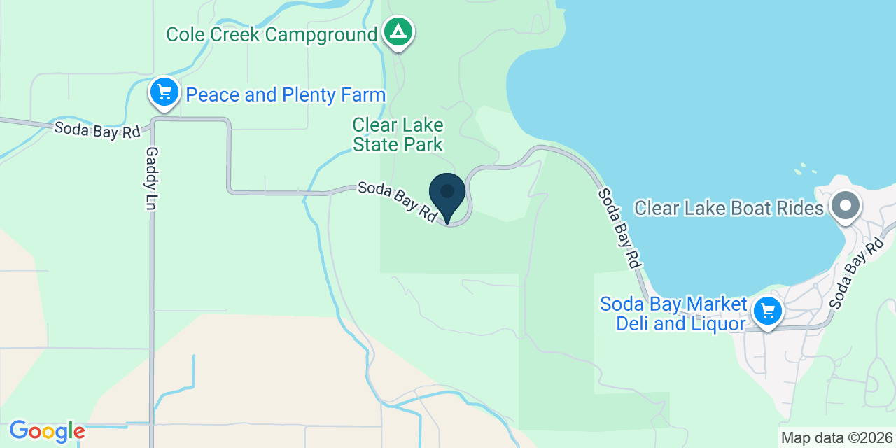 Map showing Lake County, CA