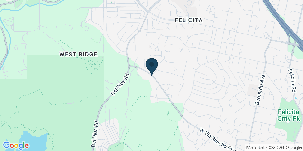 Map showing Felicita, San Diego County, CA
