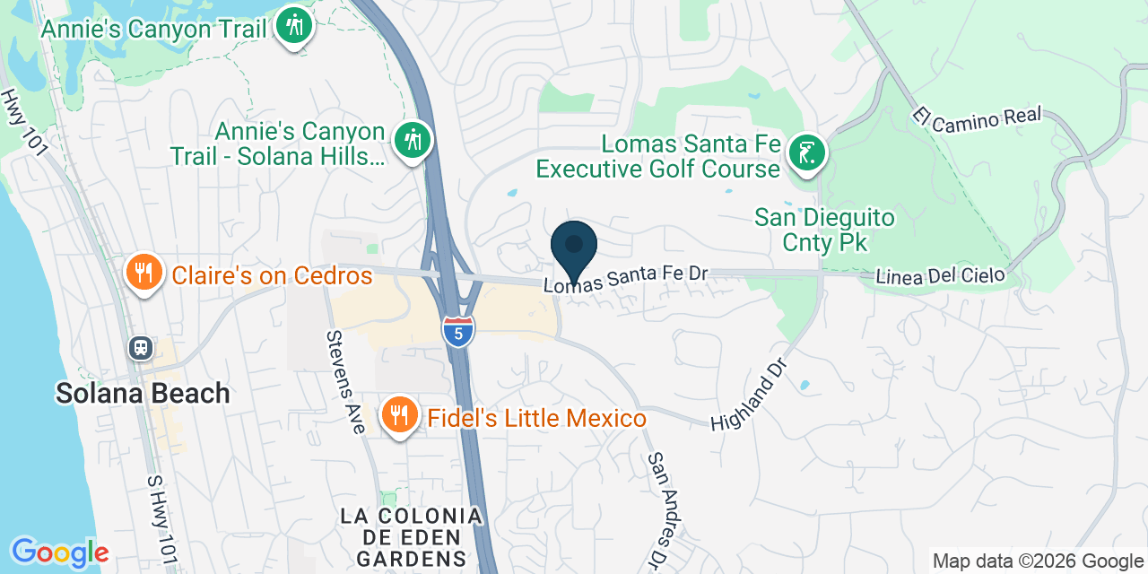 Map showing San Diego County, CA