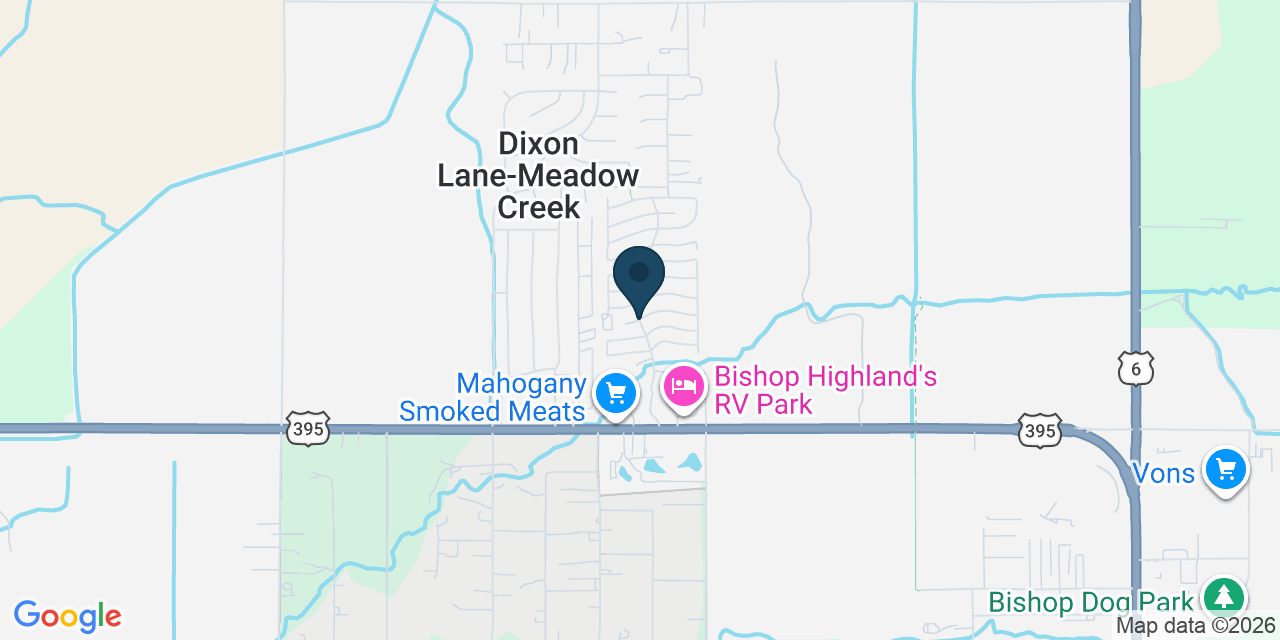 Map showing Dixon Lane-Meadow Creek, Inyo County, CA