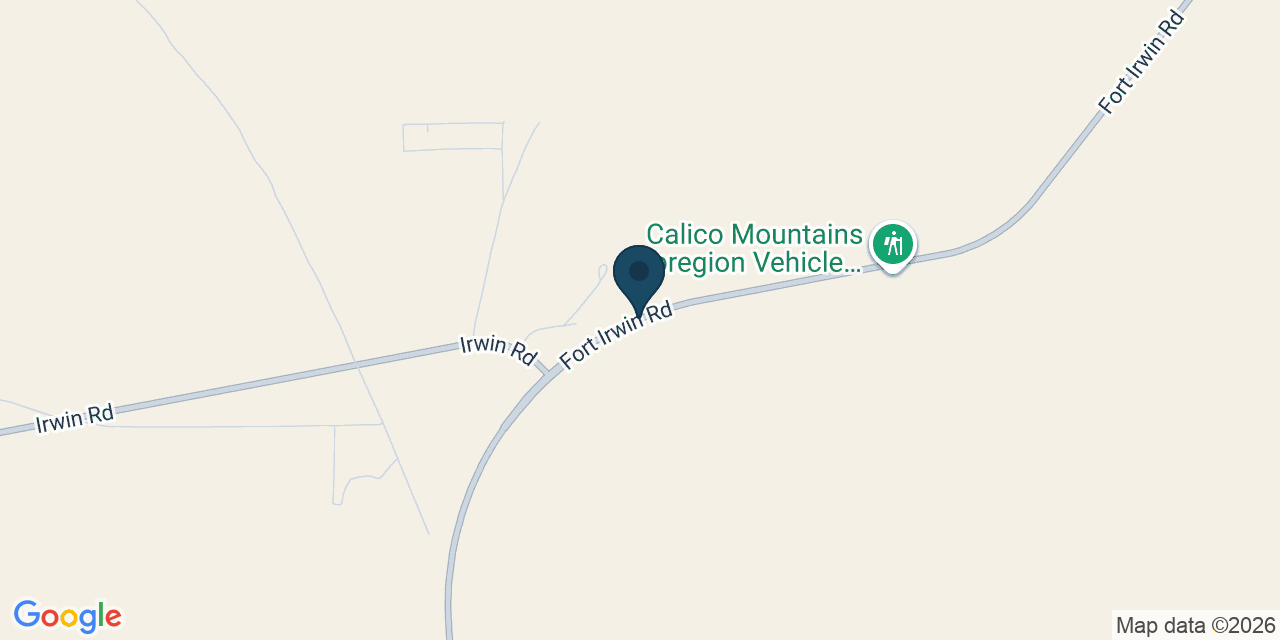 Map showing San Bernardino County, CA