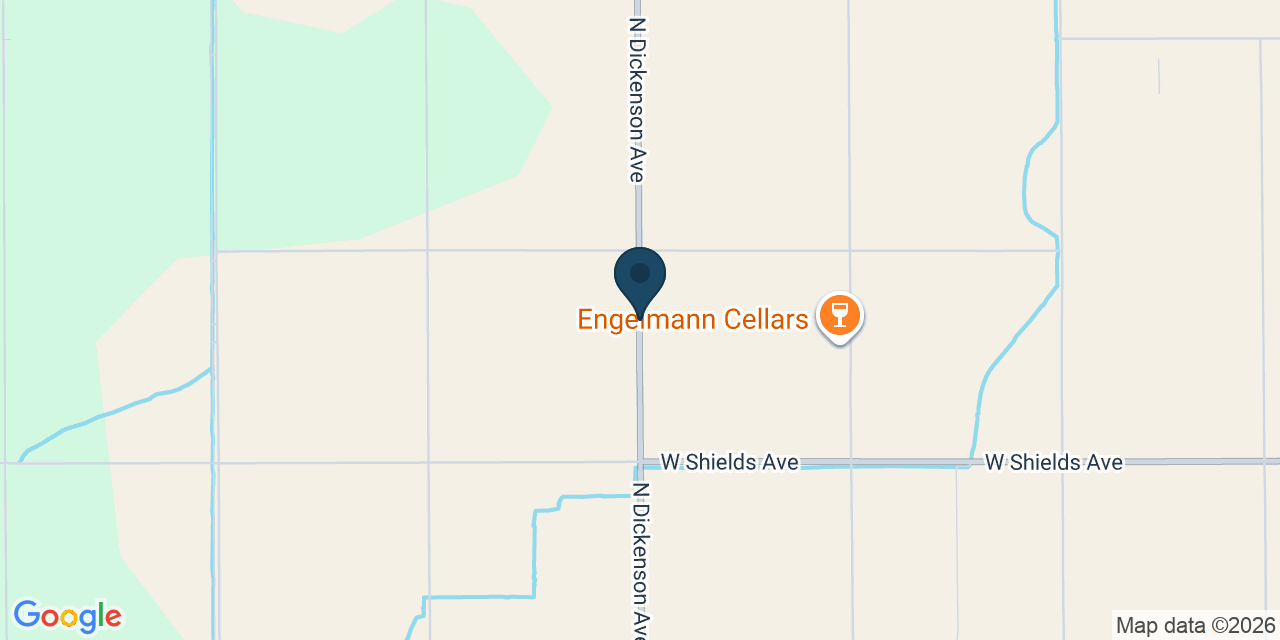 Map showing Fresno County, CA