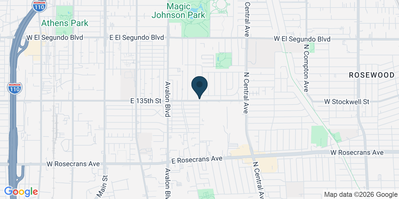 Map showing Los Angeles County, CA
