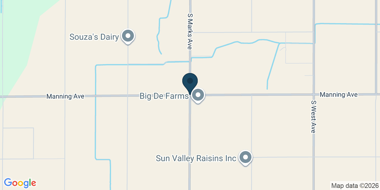 Map showing Fresno County, CA