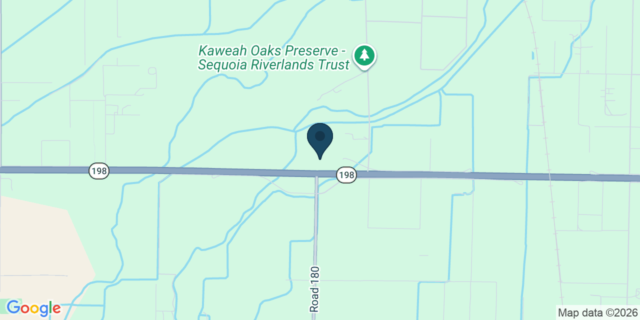 Map showing Exeter, Tulare County, CA